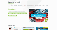 Desktop Screenshot of bankovni-kody.cz